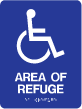 TS-34 - TS-34 "Area of Refuge" Tactile Sign