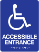 TS-36 "Accessible Entrance" Tactile Sign