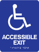 TS-38 - TS-38 "Accessible Exit" Tactile Sign
