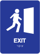 TS-40 - TS-40 "Exit" Tactile Sign