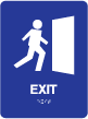 TS-40 "Exit" Tactile Sign