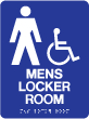 TS-44 - TS-44 "Mens Locker Room" Tactile Sign