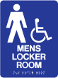 TS-44 "Mens Locker Room" Tactile Sign