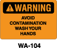 WA-104 - WA-104 Warning Sign