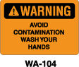 WA-104 Warning Sign