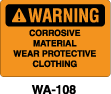 WA-108 - WA-108 Warning Sign