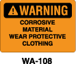 WA-108 Warning Sign