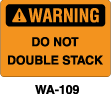 WA-109 - WA-109 Warning Sign