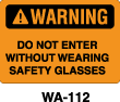 WA-112 - WA-112 Warning Sign