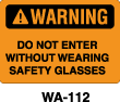 WA-112 Warning Sign