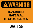 WA-120 - WA-120 Warning Sign