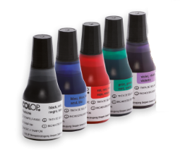 Pre-Inked Stamp Ink for Colop EOS Pre-Inked Stamps. Ink for non porous surfaces (quick dry) is also available.
Order online, and save time!