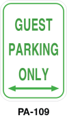 Toronto Stamp's "Guest Parking Only" sign. Ship fast with options for wall or post mounting. Hardware not included. Order now and receive it soon.