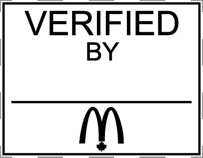 MC-AS540-EVS - MC English Verified By Stamp, With Signature