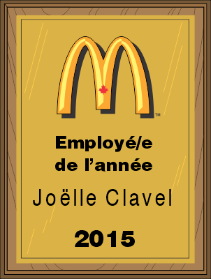 MC-WP-507EYF - Employee of the Year Wall Plaque (5" x 7")