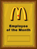 MC-WP-709-EM - Employee of the Month Wall Plaque (7" x 9")