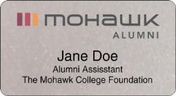 MO-108-3 Mohawk Alumni Name Badge