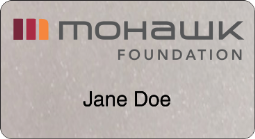 MO-110-1 Mohawk Foundation Name Badge