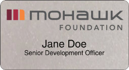 MO-110-2 Mohawk Foundation Name Badge
