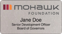MO-110-3 Mohawk Foundation Name Badge