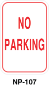 Toronto Stamp's stock "No Parking" sign. Words only. To be placed on wall or post mounting. Hardware not included. Buy now and receive it soon.