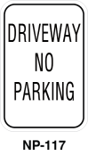 Toronto Stamp's stock "Driveway - No Parking"- Fast shipping. Options for wall or post mounting. Hardware not included. Buy now and receive it soon.