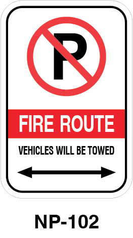 thumbnail image 2 of 2-Pack 'Tow Away No Parking In Driveway' Signs - 9x12 Inches, Bright Red Flexible Plastic - LJX 2 of 6