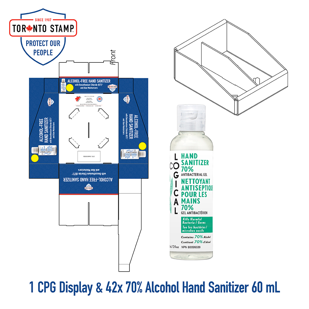 Retail Prepack-Sanitizer Module with 42x 60mL