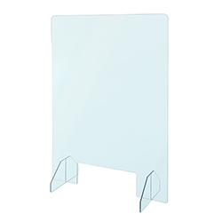 Toronto Stamp sneeze guards, barriers, and room dividers are optically clear, lightweight, shatterproof, and flame-resistant. Easy to install and remove, simple to clean and sanitize, resistant to acids and disinfecting chemicals, ideal for any workplace