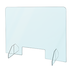 Toronto Stamp sneeze guards, barriers, and room dividers are optically clear, lightweight, shatterproof, and flame-resistant. Easy to install and remove, simple to clean and sanitize, resistant to acids and disinfecting chemicals, ideal for any workplace