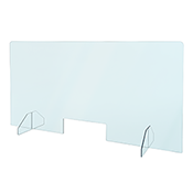 Toronto Stamp sneeze guards, barriers, and room dividers are optically clear, lightweight, shatterproof, and flame-resistant. Easy to install and remove, simple to clean and sanitize, resistant to acids and disinfecting chemicals, ideal for any workplace