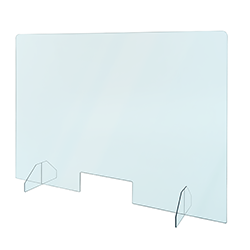 Toronto Stamp sneeze guards, barriers, and room dividers are optically clear, lightweight, shatterproof, and flame-resistant. Easy to install and remove, simple to clean and sanitize, resistant to acids and disinfecting chemicals, ideal for any workplace