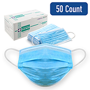 3-layered ASTM-rated Level 1 & 2 face masks in a variety of styles, specifications, and quantities. Latex- and metal-free, sterilized with ethylene oxide, and designed to comfortably cover the mouth, nose, and lower jaw, with laminated nose crimps.