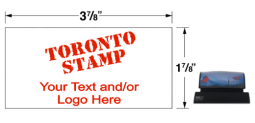 Top quality pre-inked rubber stamp. Colop EOS-110 is a medium-large stamp, and is great for many uses. Customize your product for next day shipping.