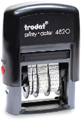 Self Inking Date Stamp (1" x 3/16") with 12 consecutive years in the year band. 4mm date size. Order now and receive soon!