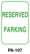 Toronto Stamp's stock "Reserved Parking" signs. Wall or post mounting option. Hardware not included. Buy now and receive it soon.