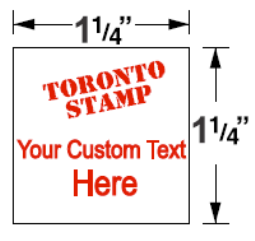 Toronto Stamp is one of Canada’s oldest stamp makers.  Our quality custom stamps can be customized online and are available with same day service! 416-368-7022