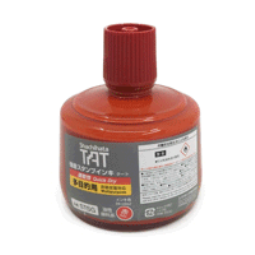 Shachihata's TAT STSG Ink is imported from Japan. This is a permanent ink is perfect for plastic or wax bags, glass, metal or any other non-porous surface, or harsh environment.