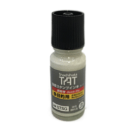 Shachihata's TAT STSG Ink is imported from Japan. This is a permanent ink is perfect for plastic or wax bags, glass, metal or any other non-porous surface, or harsh environment.