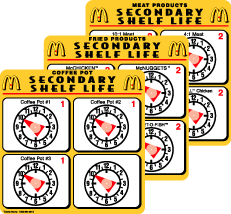SL-104-SET - McDonald's 3-Pack Secondary Shelf Life Timer (2)