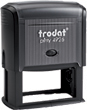 Trodat Printy 4926 fits customised text plate with up to 8 lines and also add a required logo.