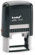 Custom rubber stamp, ideal for signature, address, and logo stamps.